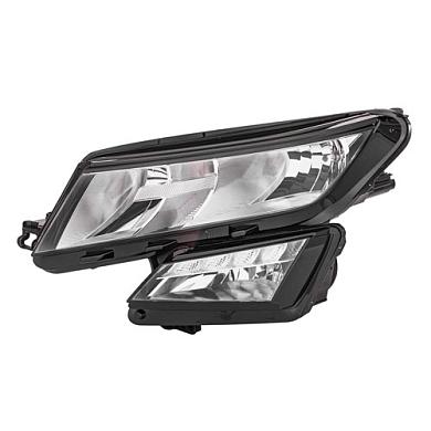 Фара галогеновая левая на Kodiaq 566941015B
