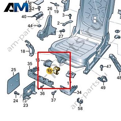 Фиксатор Volkswagen id-Buzz 2023-2024 1N3885313Купить фиксатор 1N3885313 на Фольксваген id-Buzz 2023-2024- минимальная цена