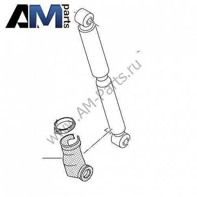 Защита от ударов камней стойки задней Amarok 2H0501562