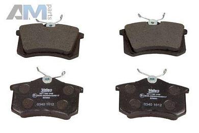 Задние тормозные колодки VALEO 301180 для Audi A4 (B7) 2005-2009