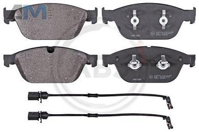 Передние тормозные колодки ABS 37855 Audi A8 (D4) 2010-2017