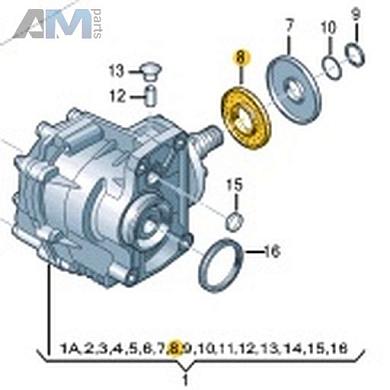 Манжетное уплотнение VAG 02M409400AКупить манжетное уплотнение 02M409400A Фольксваген/Ауди/Шкода- акция