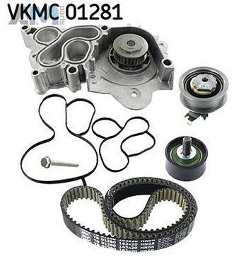 Комплект ГРМ с помпой SKF (VKMC01281) Audi A1 (8X) 2011-2018 1.4TSI