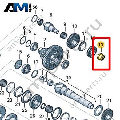 Игольчатый подшипник без внутреннего кольца VAG 0C9311523AКупить игольчатый подшипник без внутреннего кольца 0C9311523A на Фольксваген/Ауди/Шкоду- акция