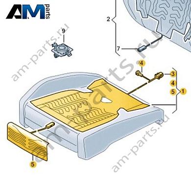 Нагревательный элемент сиденья Volkswagen id-Buzz 2023-2024 1T3963555Купить нагревательный элемент сиденья 1T3963555 на Фольксваген id-Buzz 2023-2024- спец. Цена