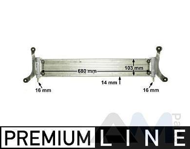 Дополнительный радиатор CIR6000P (BEHR MAHLE) для Q7 (4L) 2007-2015 3.0TDI