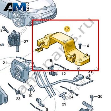 Держатель Volkswagen id3 2020-2024 10A907372Купить держатель 10A907372 для Фольксваген id3 2020-2024 на выгодных условиях