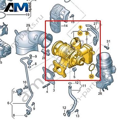 Выпускной коллектор с турбонагнетателем VAG 04C145701MКупить выпускной коллектор с турбонагнетателем 04C145701M для Фольксваген/Ауди/Шкода- бесплатная доставка