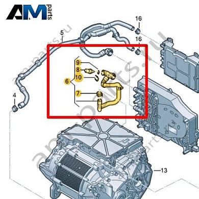 Шланг ОЖ с быстроразъемной муфтой Volkswagen id3 2020-2024 1EA121053EКупить шланг ОЖ с быстроразъемной муфтой 1EA121053E Фольксваген id3 2020-2024- выгодные цены