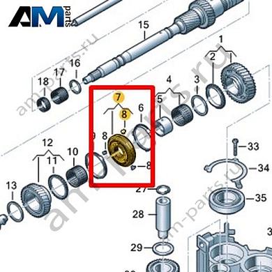Ступица и муфта синхронизатора VAG 0CK311090BКупить ступицу и муфту синхронизатора 0CK311090B Фольксваген/Ауди/Шкода- акция