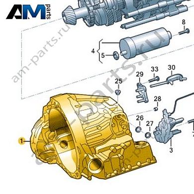 Картер коробки передач VAG 0CK301103RКупить картер коробки передач 0CK301103R Фольксваген/Ауди/Шкода- минимальная цена