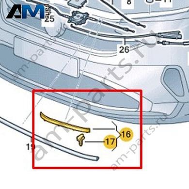 Уплотнитель капота спереди Volkswagen Taigo 2022-2024 2G7823707Купить уплотнитель капота спереди 2G7823707 для Фольксваген Тайго 2022-2024 на выгодных условиях