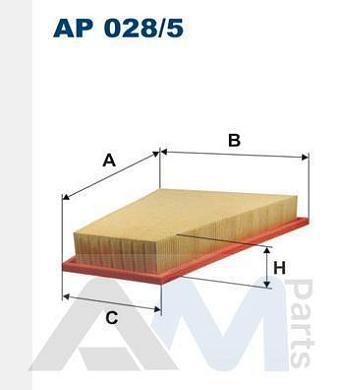 Воздушный фильтр KNECHT (AP028/5)  BMW 5 серия (5 серии F10 рестайлинг) 520i