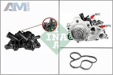 Насос системы охлаждения (помпа) INA (538088910) Skoda A8 (2020-2025) 1.6SRE (110л.с.)