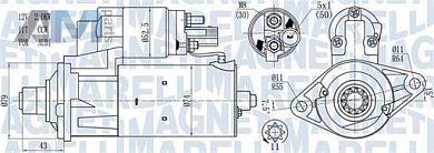 Стартер (063721584010) MAGNETI MARELLI для Skoda Yeti (2009-2018)