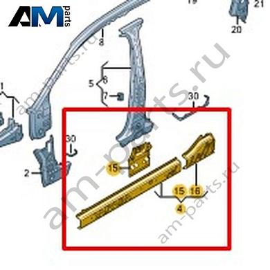 Порог Volkswagen Taigo 2022-2024 2G7809378Купить порог 2G7809378 Фольксваген Тайго 2022-2024- бесплатная доставка