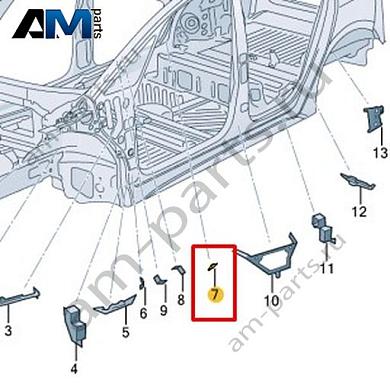 Защитный экран Volkswagen id3 2020-2024 10A864007Купить защитный экран 10A864007 на Фольксваген id3 2020-2024- акция