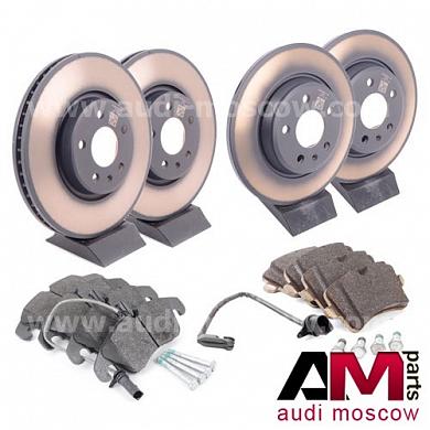 Передние/задние диски и колодки Ауди А7 (4G) 2.0-2.8TFSI