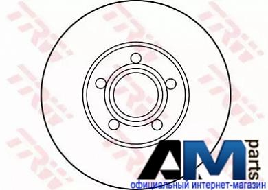 Диск тормозной передний Шкода Суперб I DF2652 TRW