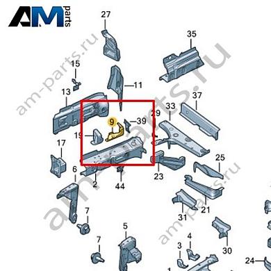 Пластина для лонжерона Volkswagen id3 2020-2024 1EA803774Купить пластину для лонжерона 1EA803774 на Фольксваген id3 2020-2024- минимальная цена