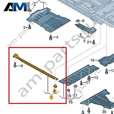 Облицовка днища Volkswagen id3 2020-2024 1EA825202AКупить облицовку днища 1EA825202A на Фольксваген id3 2020-2024 по минимальной цене