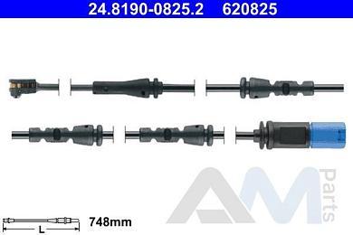 Дачтик износа задних колодок ATE (24.8190-0825.2) на BMW X6 (G06) 30iX