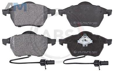 Передние тормозные колодки ABS 37156 Audi A4 (B7) 2005-2009