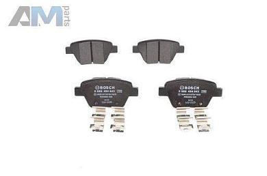 Задние тормозные колодки BOSCH 0986494643 на Volkswagen Jetta VI (2010-2018)