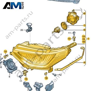 Светодиодная фара правая Volkswagen id-Buzz 2023-2024 1T3941030Купить светодиодную фару правую 1T3941030 на Фольксваген id-Buzz 2023-2024- выгодные цены