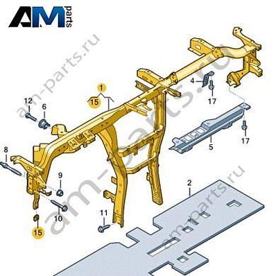 Поперечина передней панели Volkswagen id-Buzz 2023-2024 1T3857017CКупить поперечину передней панели 1T3857017C для Фольксваген id-Buzz 2023-2024- гарантия наличия