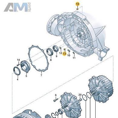 Центровочная втулка КП 0CK301299 Audi A6 (C8) 2018-2025 0CJ/0CK (7-АКП DSG)
