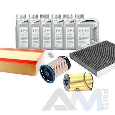 Набор для ТО-2/4 Тигуан II рестайлинг 2.0TDI масло LL3 с допуском 504/507