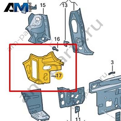 Соединительный элемент Volkswagen T-Roc 2018-2024 2GA813391Купить соединительный элемент 2GA813391 на Фольксваген Т-рок 2018-2024 по минимальной цене