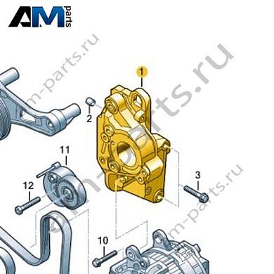 Кронштейн генератора VAG 04L145169CКупить кронштейн генератора 04L145169C для Фольксваген/Ауди/Шкода- гарантия наличия