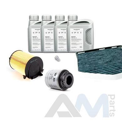 Оригинальный набор для ТО-1/3 Yeti 1.4TSI с маслом 0W30 (допуск 502/505)