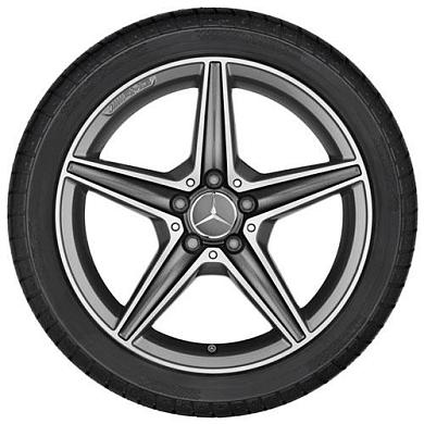 Литой диск передний AMG R18 титаново-серый Mercedes C-class W205 A20540111007X21