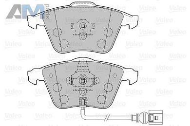 Передние тормозные колодки VALEO 301863  Skoda 3T (2008-2015)