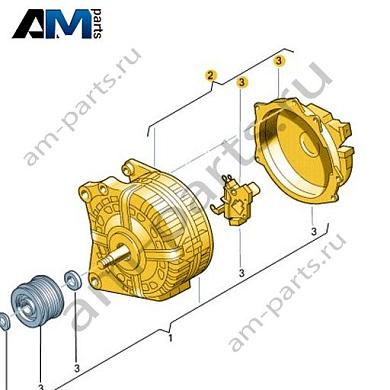 Генератор VAG 06J903023BXКупить генератор 06J903023BX на Фольксваген/Ауди/Шкоду- бесплатная доставка