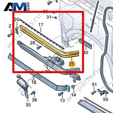 Направляющая для сдвижной двери Volkswagen id-Buzz 2023-2024 1T3843872HКупить направляющую для сдвижную дверь 1T3843872H на Фольксваген id-Buzz 2023-2024- гарантия наличия