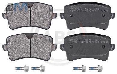 Задние тормозные колодки ABS 37588 для Audi A4 (B8) 2008-2012