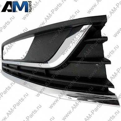 Решетка противотуманной фары левая Passat B7 (черный) 3AA854661B9B9