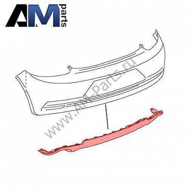 Спойлер заднего бампера Сирокко (2009-2015) 1K8807568041