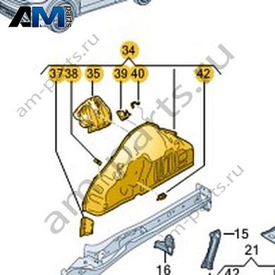 Колесная арка Volkswagen T-Roc Cross 2019-2024 2GM809852AКупить колёсную арку 2GM809852A на Фольксваген Т-рок Кросс 2019-2024- выгодные цены