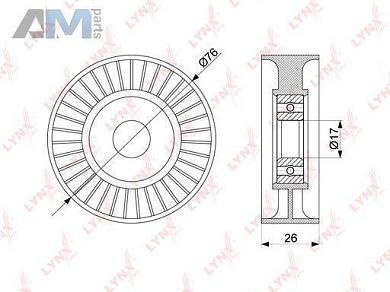 Ролик натяжного механизма LYNX для Mercedes E350 3.5 л. (272 л.с.) PB-5235