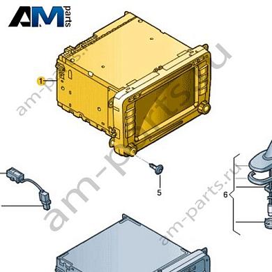 Радионавигационная система с DVD-приводом, сенсорным дисплеем, жестким диском и блок управления динамической навигации Volkswagen Scirocco 2015-2018 1K8035685Купить радионавигационную систему с DVD-приводом, сенсорным дисплеем, жестким диском и блок управления динамической навигации 1K8035685 для Фольксваген Сирокко 2015-2018 по минимальной цене