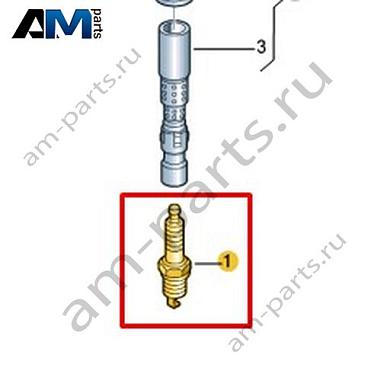 Свеча зажигания VAG 06H905601CКупить свечу зажигания 06H905601C на Фольксваген/Ауди/Шкоду по минимальной цене