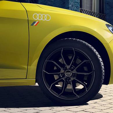 Наклейка на переднее и заднее крыло Ауди (серебро) Ауди А8 D5 8Y4064317Z7G