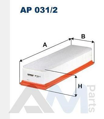 Воздушный фильтр FILTRON (AP031/2) на BMW 5 серия (5 серии F10 рестайлинг) 520d/520dX B47