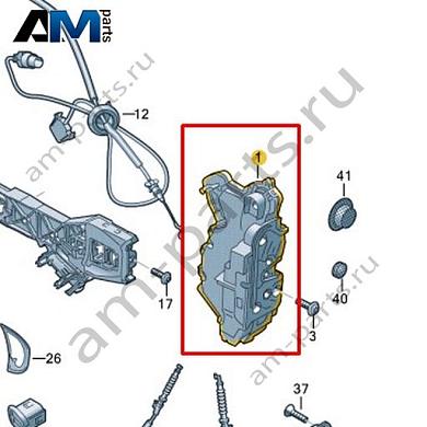 Замок двери Volkswagen id3 2020-2024 10B837015BКупить замок двери 10B837015B Фольксваген id3 2020-2024- спец. Цена