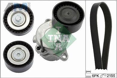 Комплект для замены ремня генератора (INA) 529032110 для Mb E-klasse 2009-2016 IV (W212) E250CDI (204 л.с.)